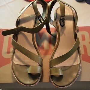 Camper Women's Olive Strappy Sandals